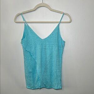 Chaser Aqua Asymmetrical Spaghetti Strap Tank top new with tag